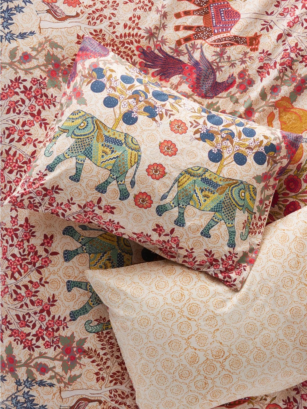 Anthropologie desert garden standard shams, set of 2